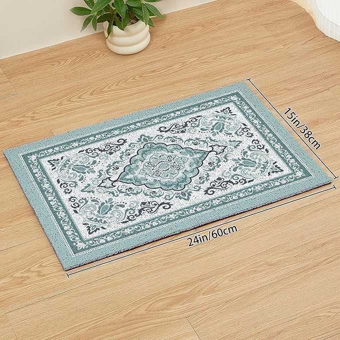 Unicorn Catcher Cat Litter Mat 24" x 15" Non-Slip Litter Box Mat Washable - Image 6