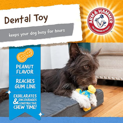 Arm & Hammer Nubbies TriBone Dog Dental Chew Toy Peanut Butter Flavor Moderate - Image 3