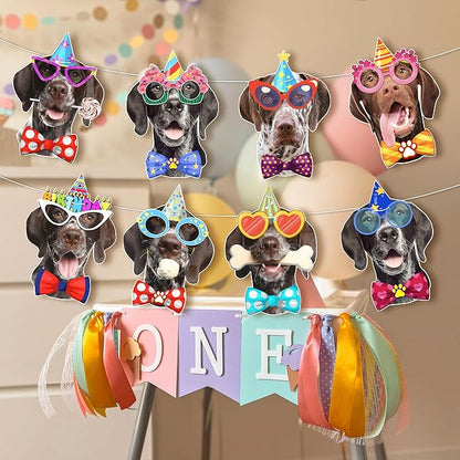 German Shorthaired Pointer Dog Birthday Garland, Photographic GSP Faces - Image 4