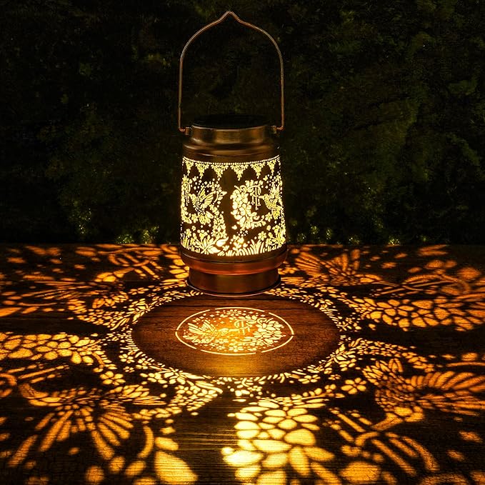 Hummingbird Solar Lanterns Outdoor Waterproof, Hummingbird Gifts by Romart