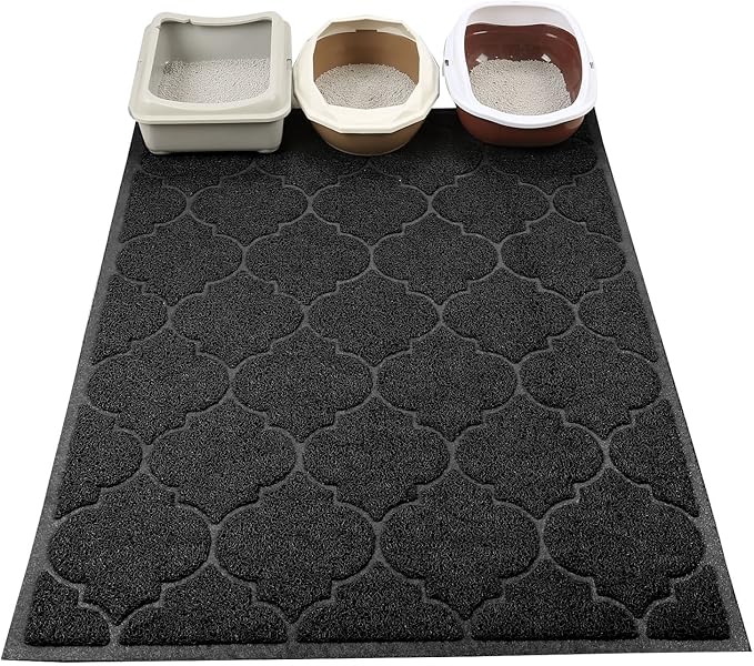 LittleTiger Cat Litter Mat, XL Super Size, Phthalate Free, 46x35 Inches - Image 2