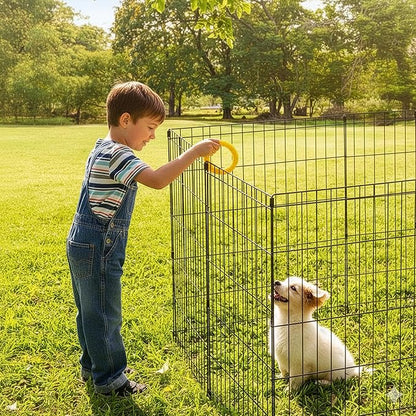 Dog Playpen - Foldable Metal Exercise Puppy Play Pen - Indoor/Outdoor Pen with - Image 10