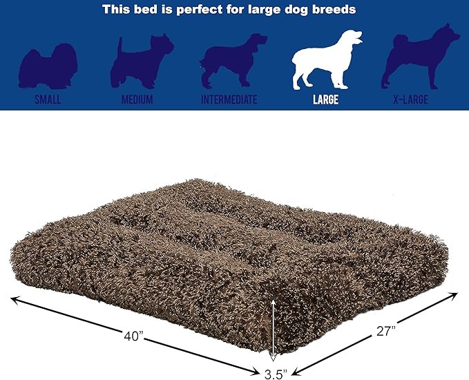 MidWest Homes for Pets Large QuietTime Deluxe Coco Chic Pet Bed, Ultra-Soft & - Image 4
