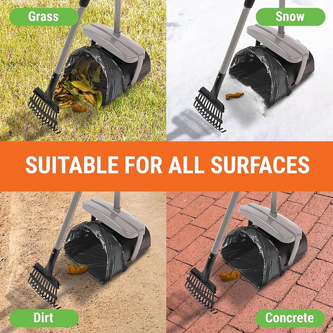 Pupzle Dog Pooper Scooper with Bag Attachment, Dog Poop Scoop - Image 8