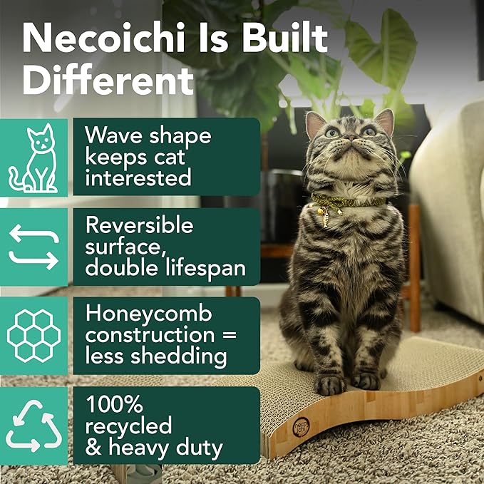 Reversible Wave Cat Scratcher for Indoor Cats - Image 2