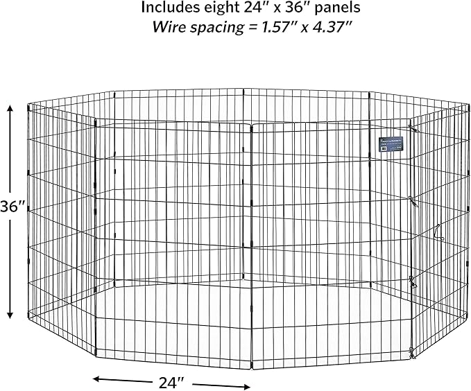 MidWest Homes for Pets 36-Inch Exercise Pen, for Indoor and Outdoor use - Image 3