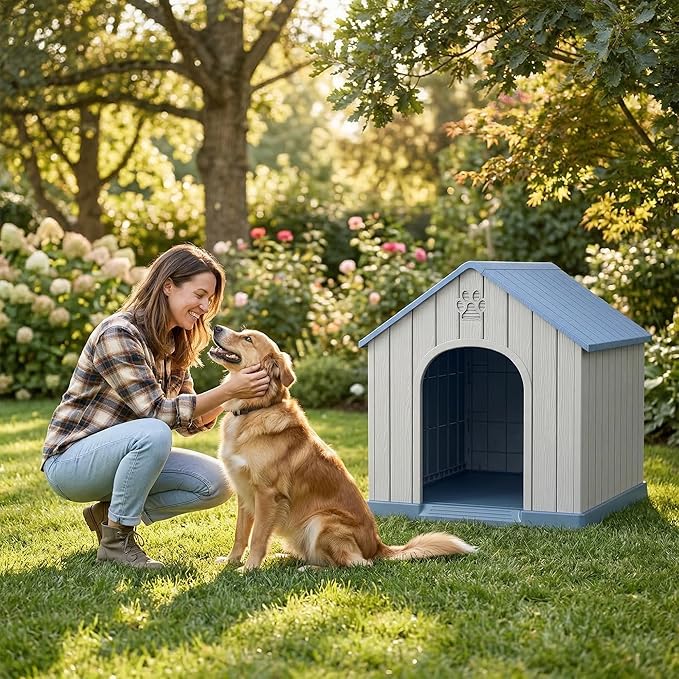 DRATO Outdoor Dog House Waterproof Roof, Large Capacity Pet House - Image 7