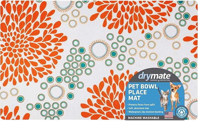 Drymate Pet Bowl Placemat, Dog & Cat Food Feeding Mat - Image 7