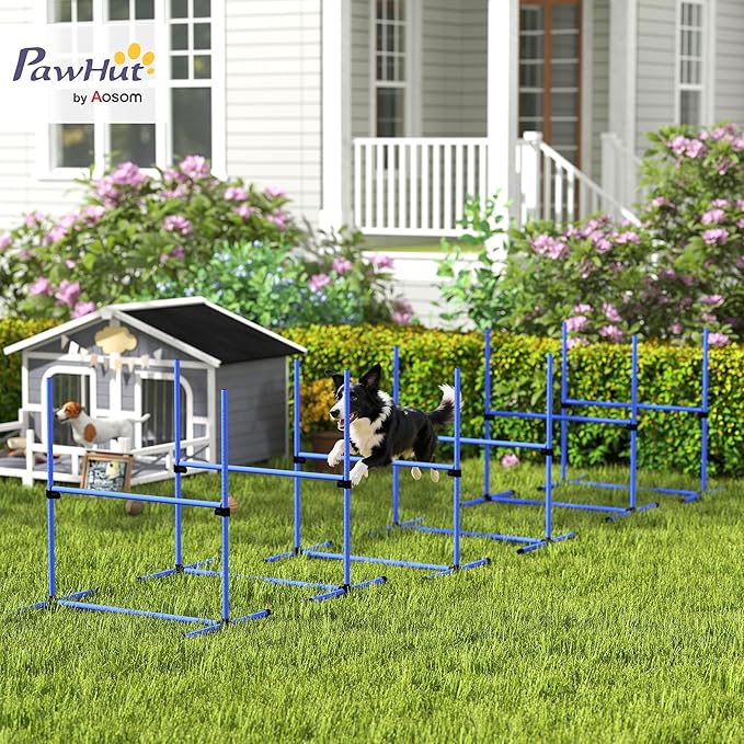 Pawhut Large Size Dog Agility Training Equipment 6KG Gross Wight, Obstacle - Image 2