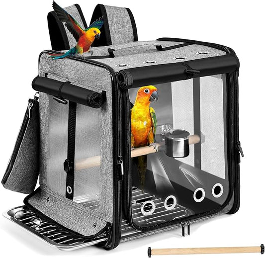 Sanmoncare Bird Carrier for Car Travel by Sanmoncare