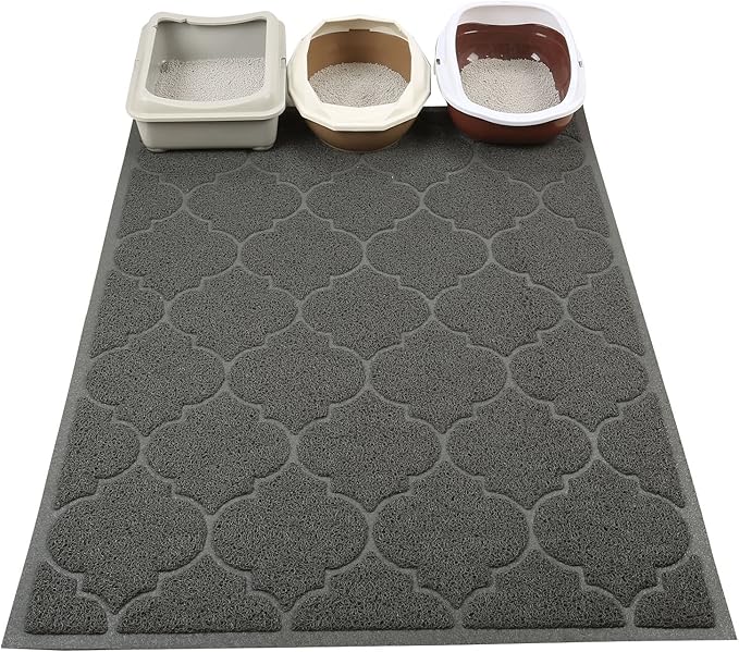 LittleTiger Cat Litter Mat, XL Super Size, Phthalate Free, 46x35 Inches - Image 2