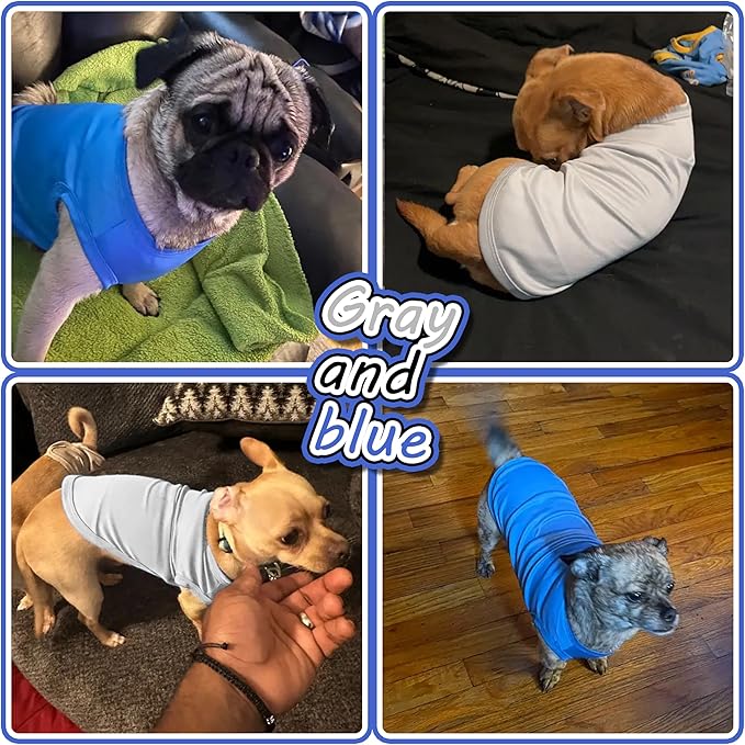 2 Pack Solid Color Dog Shirts – Lightweight, Breathable Pet T-Shirts, Durable - Image 6