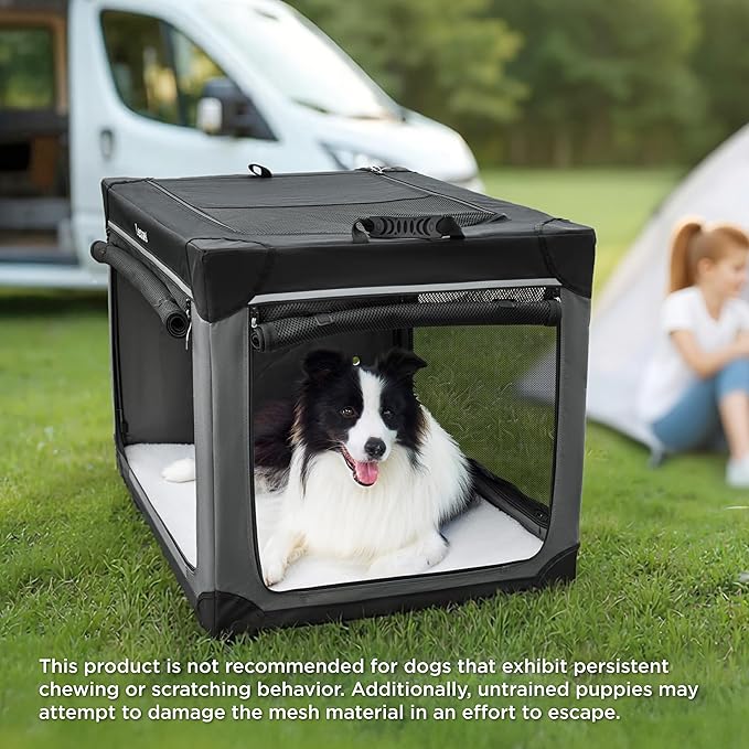 Lesure Shown on TODAY Show Soft Collapsible Dog Crate - Image 6