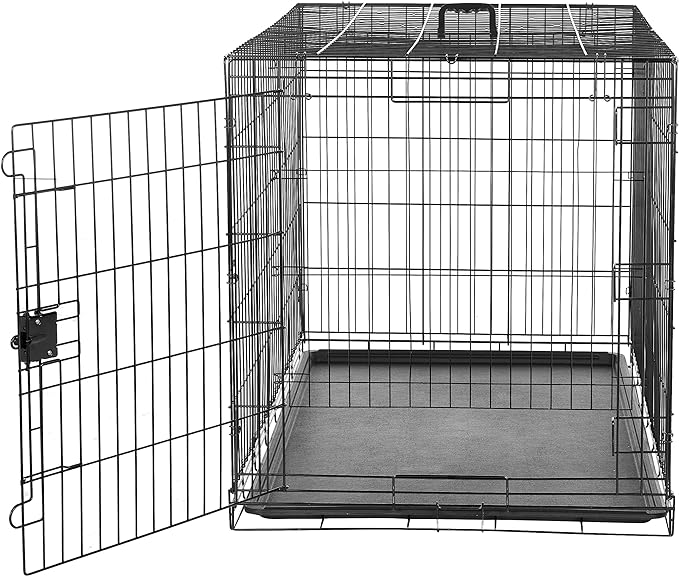 Amazon Basics Portable, Foldable Metal Wire Dog Crate - Image 3