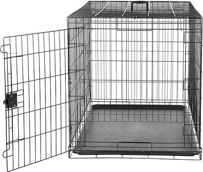 Amazon Basics Portable, Foldable Metal Wire Dog Crate - Image 3