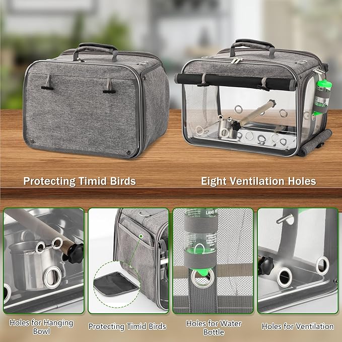 Bird Carrier Airline Approved, Bird Travel Cage - Image 4
