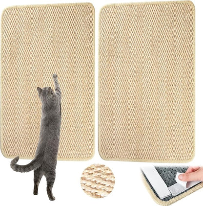 Graciadeco Cat Scratcher Mat 23.6" x 15.7" Sisal Rope 2 Packs Cat Scratch by GraciadecoStorage