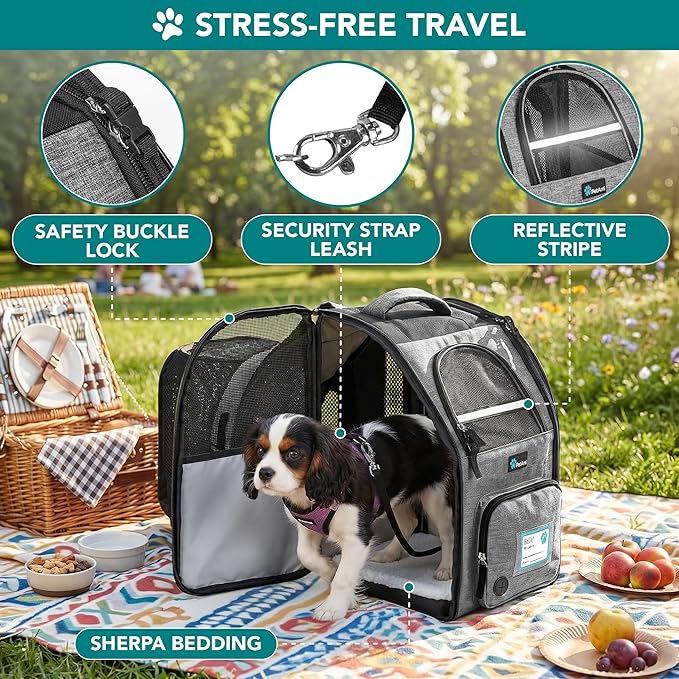 PetAmi Expandable Dog Backpack Carrier - Image 4