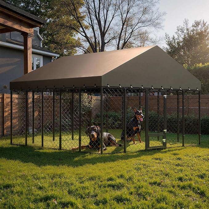10x10FT Dog Kennel Outdoor - Image 2