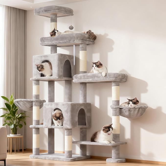 Hey-brother Cat Tree Tower, Scratching Posts by Hey-brother