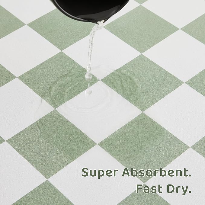 Checkered Dog Feeding Mat, Absorbent Mats - Image 5