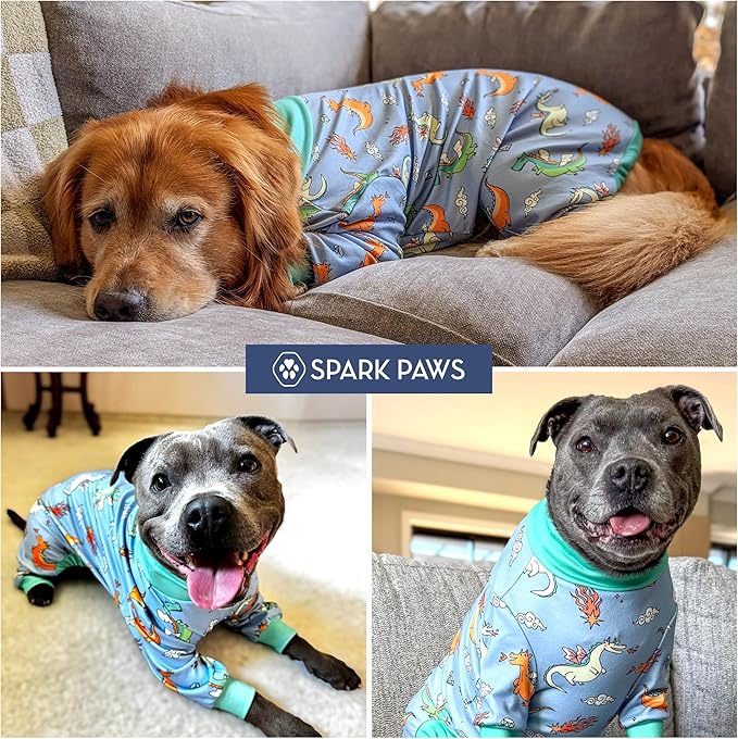 Spark Paws Dog Pajama, Dog Recovery Suit Male, Ultra-Soft and 4-Way Stretch - Image 7