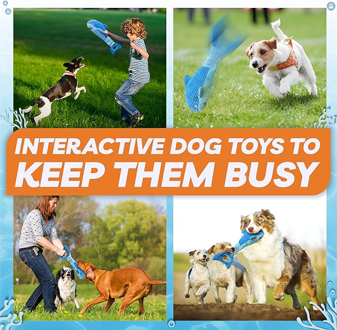 Dog Toys for Large Dogs, Squeaky Dog Toys for Aggressive Chewers, Plush Dog - Image 5