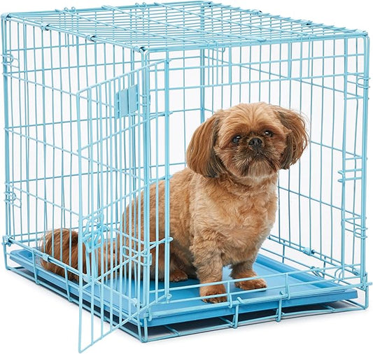 MidWest Homes for Pets 24-Inch Blue Fashion iCrate for Small Breeds, 12-20 lbs by MidWestHomesForPets