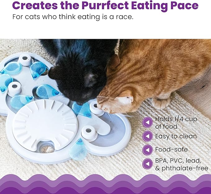 Catstages Nina Ottosson Rainy Day Puzzle & Play Cat Puzzle Feeder – Interactive - Image 4