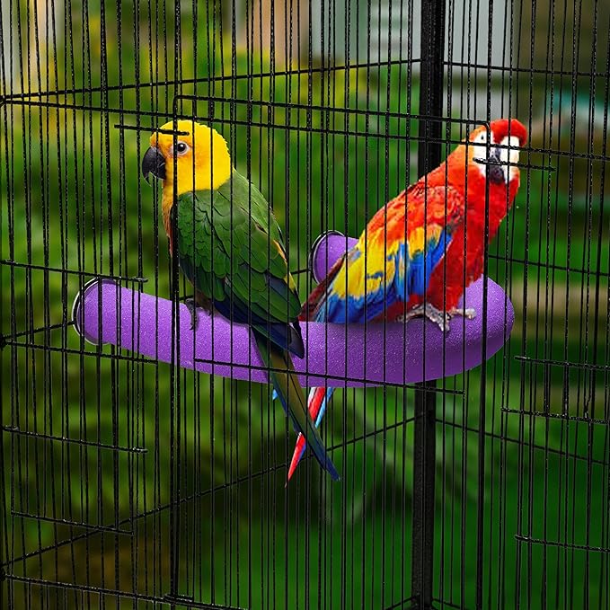 FrgKbTm U Shape Parrot Perch Stand Toy Bird Platform Sand Paw Grinding Clean - Image 3