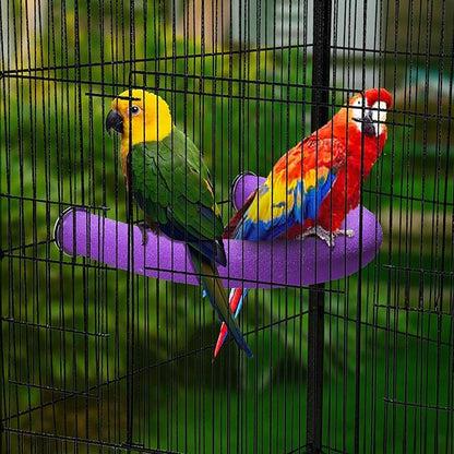 FrgKbTm U Shape Parrot Perch Stand Toy Bird Platform Sand Paw Grinding Clean - Image 3