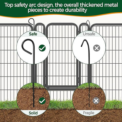 Yaheetech Dog Playpen Outdoor, 40 inch 12 Panels Dog Pen Indoor Heavy Duty - Image 8
