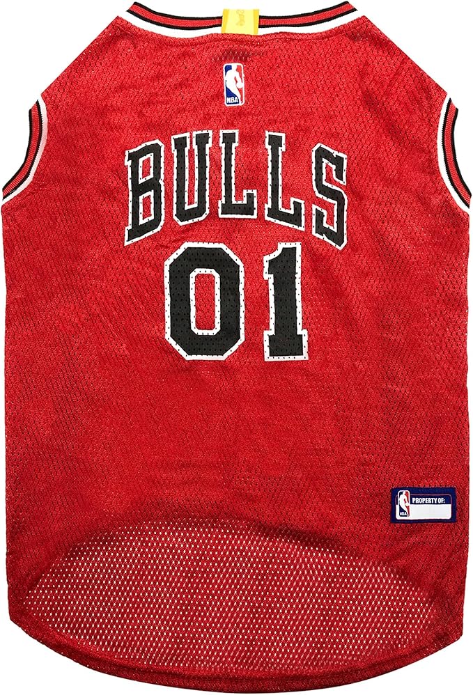 Pets First NBA CHICAGO BULLS DOG Jersey, Medium by PETSFIRST