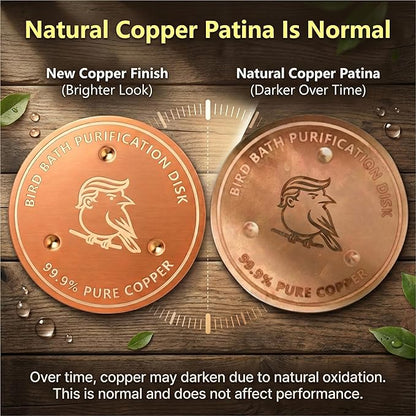 Factee Bird Bath Copper Disk – 0.6mm Thick 99.9% Pure Copper Cleaning Disk - Image 6