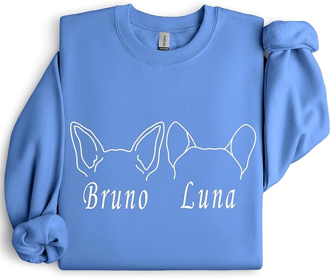 Custom Dog Mom Shirt Personalized Dog Ears Sweatshirt - Image 8