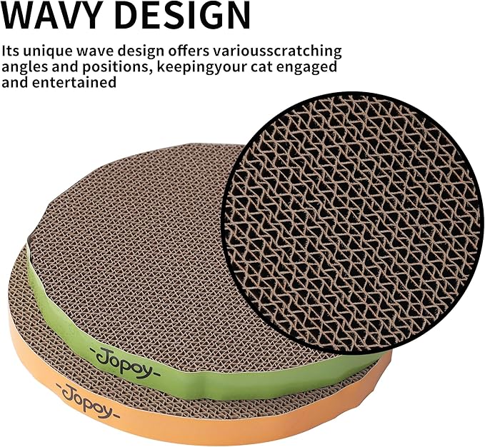 Round Cat Scratcher Replacement Pads -Circle Scratcher Pad Cardboard Cat - Image 3