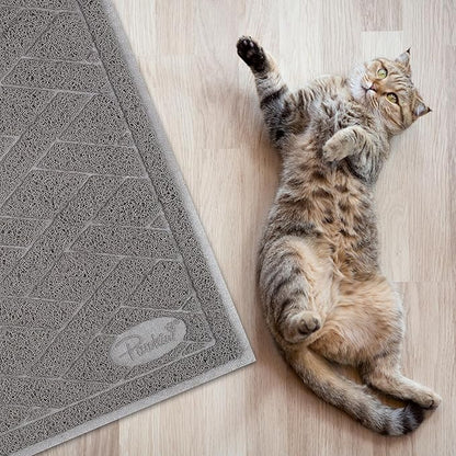 Pawkin Cat Litter Mat, Jumbo XX-Large, 4x3 Feet, Fits Two Litter Boxes or Extra - Image 2