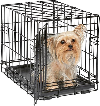 MidWest Homes for Pets 18-Inch iCrate for Tiny Breeds, Single Door Folding Dog by MidWestHomesForPets