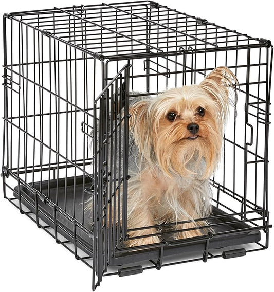 MidWest Homes for Pets 18-Inch iCrate for Tiny Breeds, Single Door Folding Dog by MidWestHomesForPets