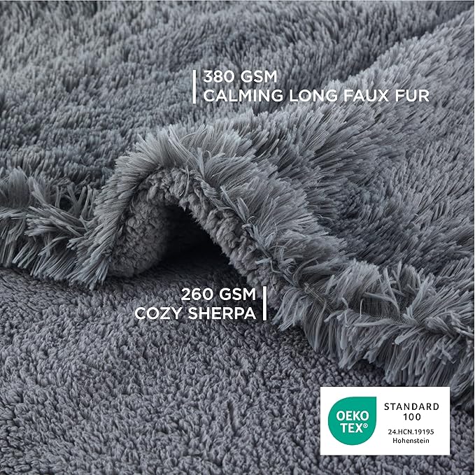 Bedsure Dog Blankets for Large Dogs, Fluffy Waterproof Dog Blanket for Couches - Image 4
