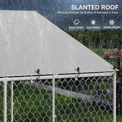 YITAHOME 14.8'x14.8' Large Outdoor Dog Kennel - Image 3