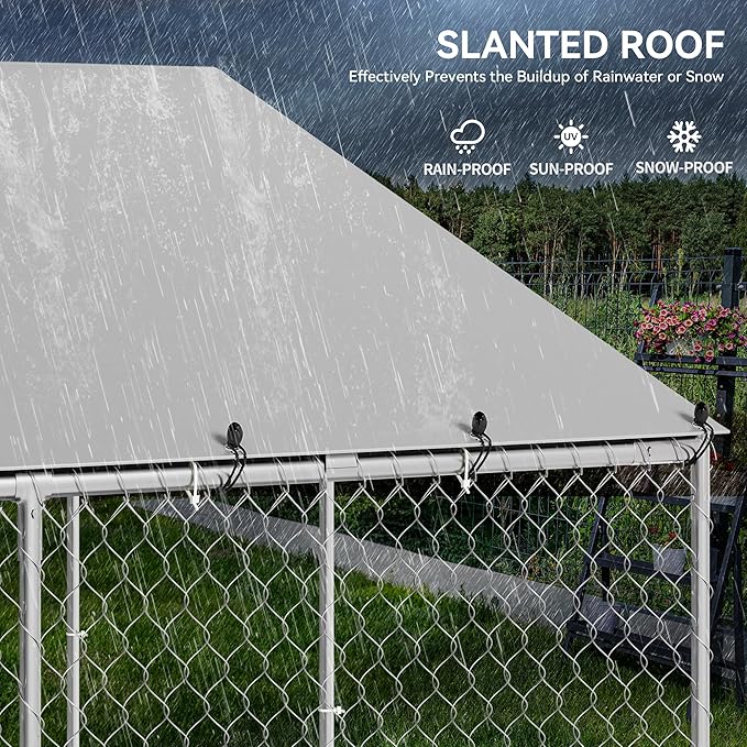 YITAHOME 10'x10' Outdoor Dog Kennel - Image 3