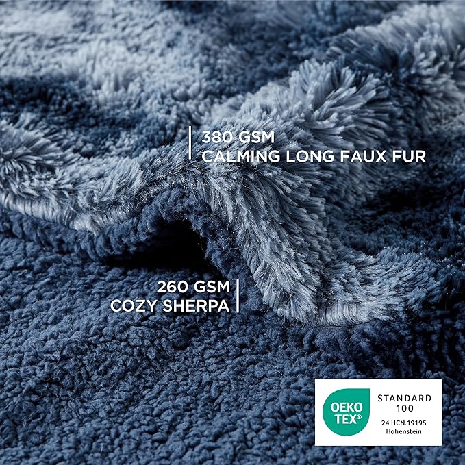Bedsure Dog Blankets for Large Dogs, Fluffy Waterproof Dog Blanket for Couches - Image 3