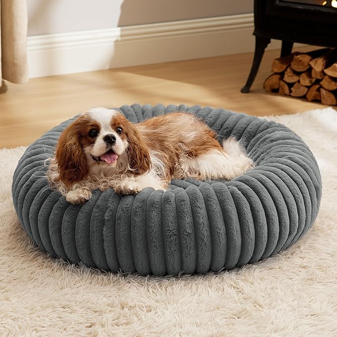 Bedsure ComfyFleece™ Donut Medium Dog Bed by Unknown