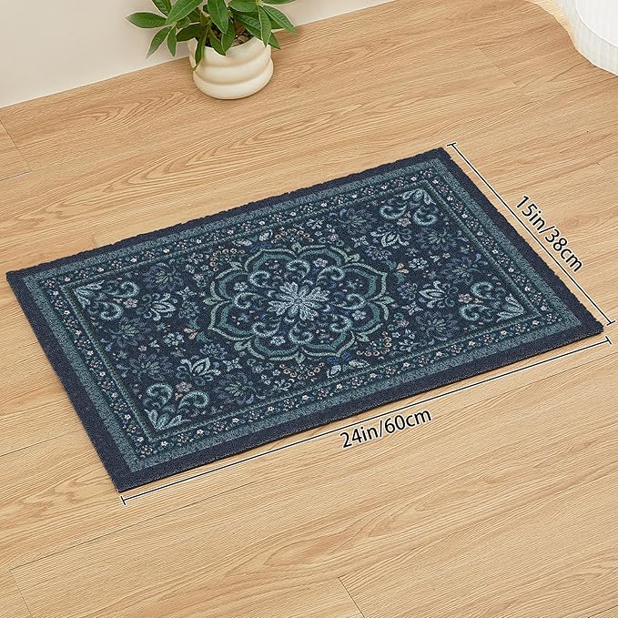 Unicorn Catcher Cat Litter Mat 24" x 15" Non-Slip Litter Box Mat Washable - Image 6