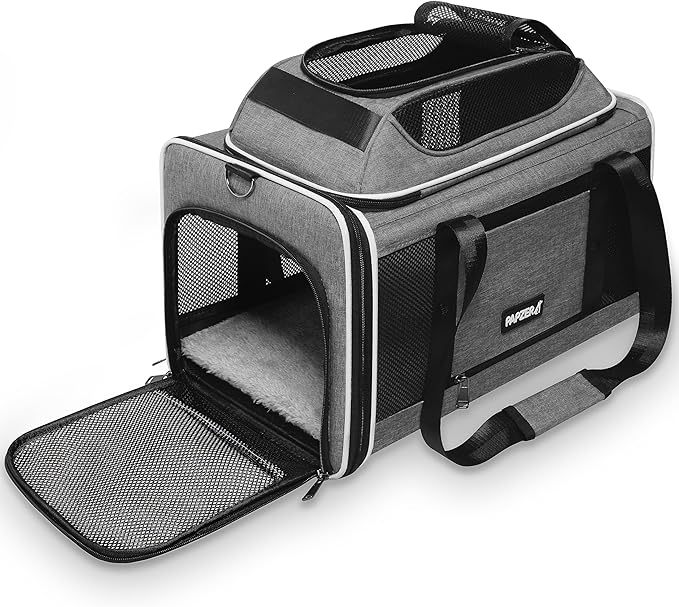 Cat Carrier Top-Expandable 18x11x11, United Delta American Airline Approved Dog by Comfortforyourpets