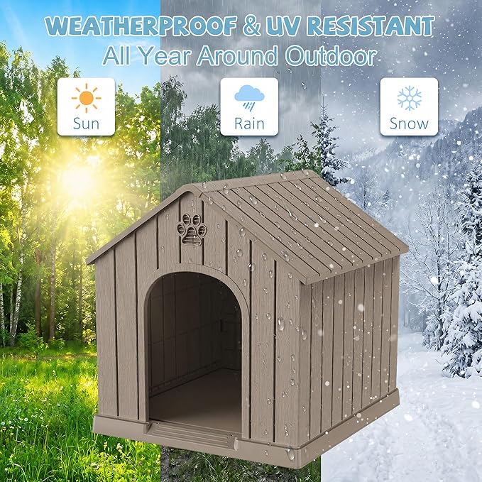 EFU Large Dog House Outdoor Indoor, Waterproof Puppy Dog House - Image 5