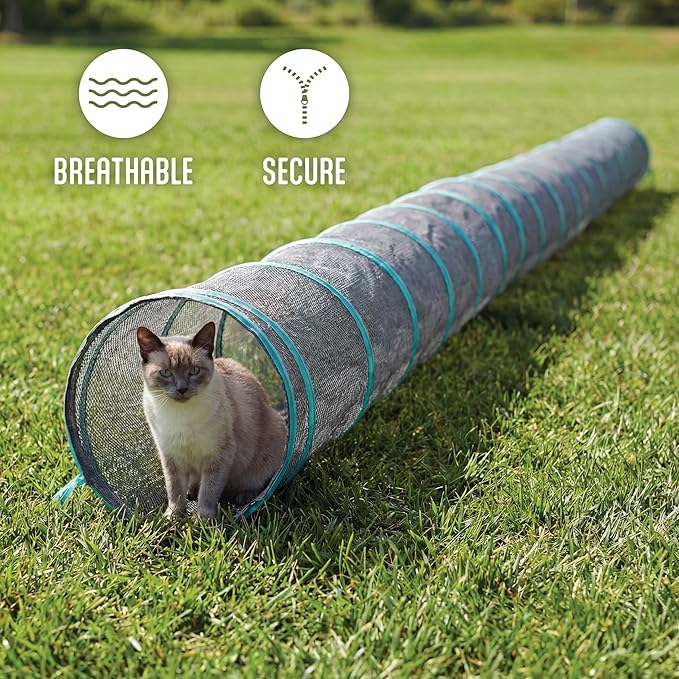 Kitty City Catio Outdoor 20' Cat Tunnel – 20‑Foot Cat‑Sized Play Tunnel - Image 5