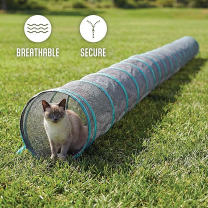 Kitty City Catio Outdoor 20' Cat Tunnel – 20‑Foot Cat‑Sized Play Tunnel - Image 5