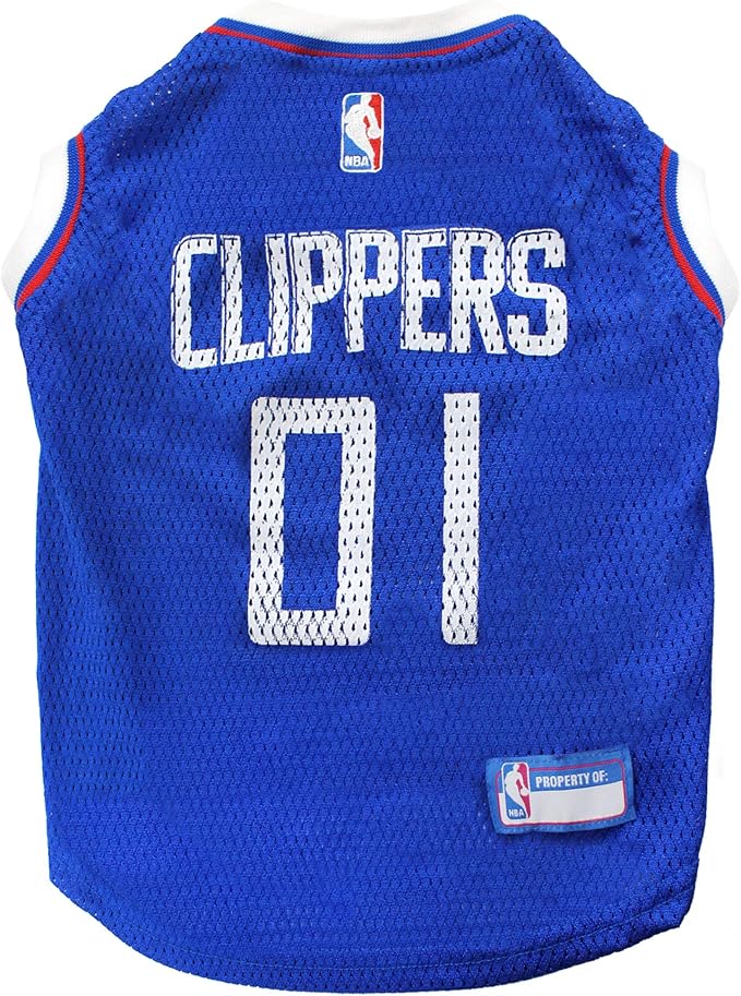 Pets First NBA LOS ANGELES CLIPPERS DOG Jersey, Large by PETSFIRST